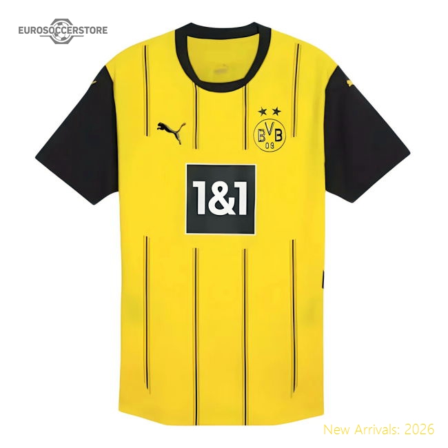 2024-2025 Borussia Dortmund Authentic Home Shirt-Football Jersey Hub