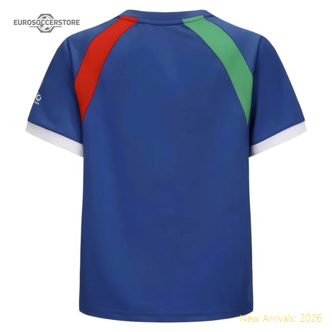 2025 Italy WEC Poly T-shirt (Blue) - Kids-Football Jersey Hub