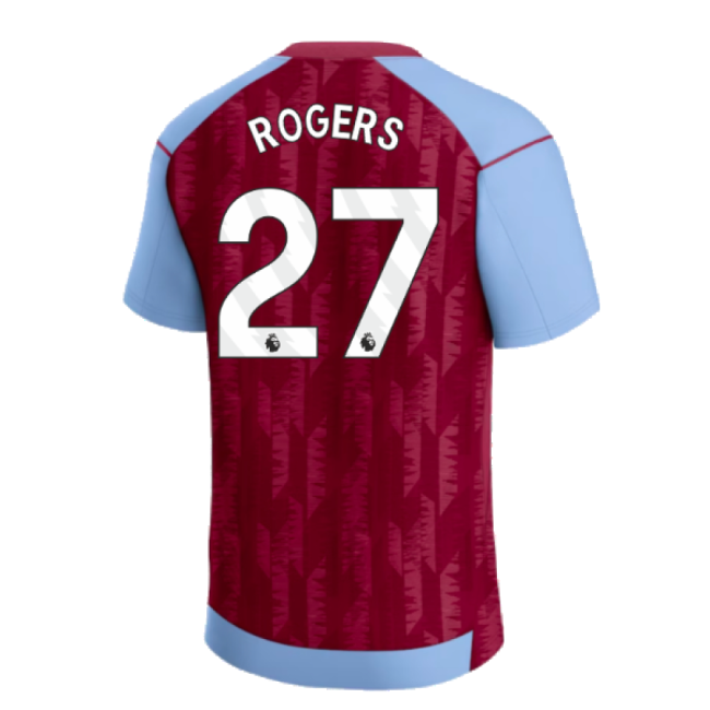 2023-2024 Aston Villa Home Shirt (Kids) (Rogers 27)-Football Jersey Hub