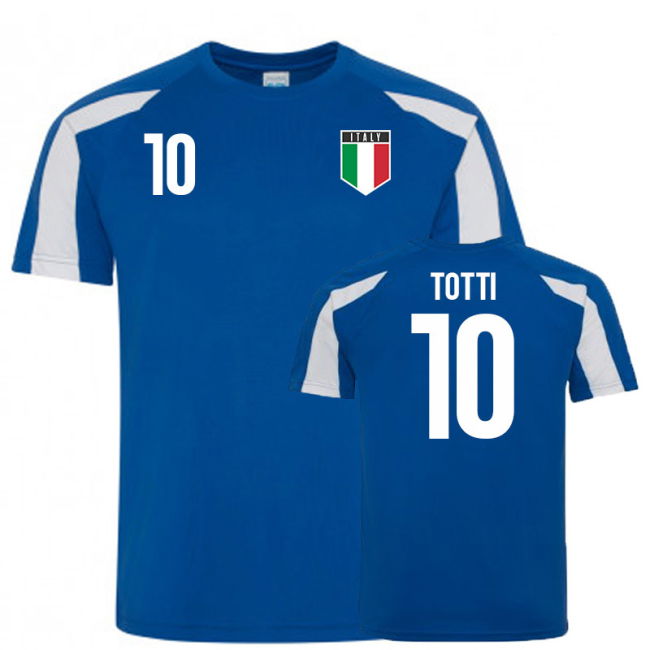 Italy Sports Training Jersey (Totti10)-Football Jersey Hub