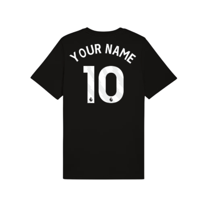 2025-2026 Man City FtblESS Tee (Black) (Your Name)-Football Jersey Hub