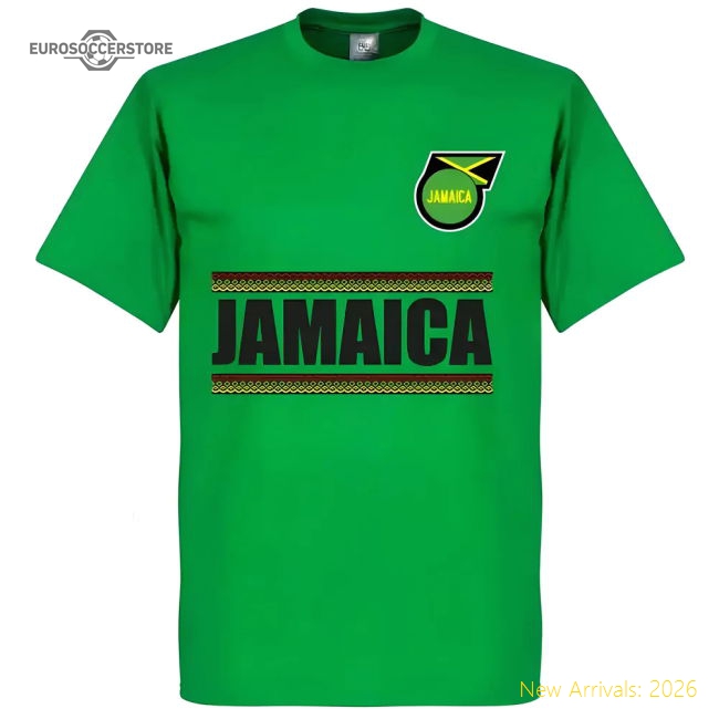 Jamaica Team T-Shirt - Green-Football Jersey Hub