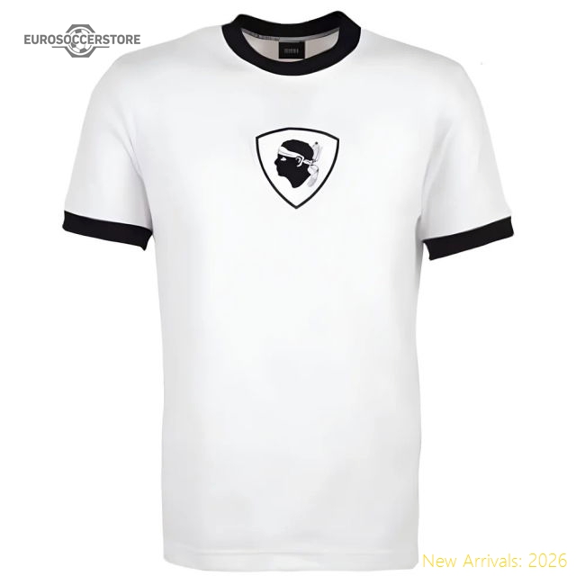 Bastia 1962-1963 Retro Football Shirt-Football Jersey Hub