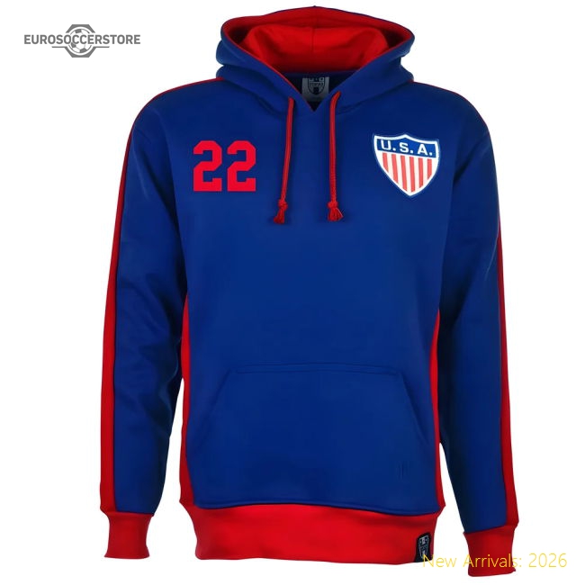 USA Number 22 Retro Hoodie-Football Jersey Hub