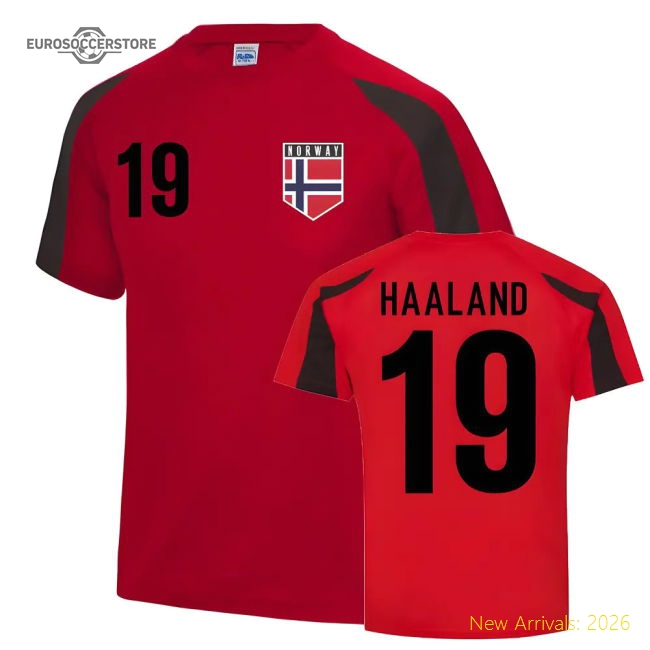 Erling Haaland Norway Sports Training Jersey (Red)-Football Jersey Hub