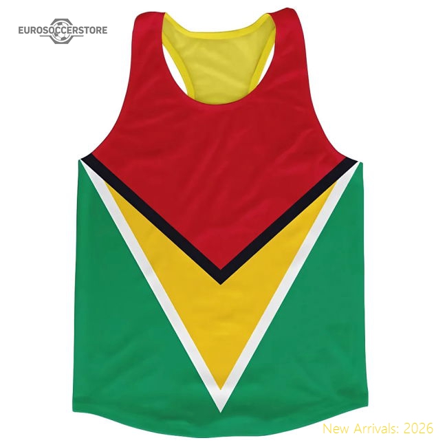 Guyana Flag Running Vest-Football Jersey Hub