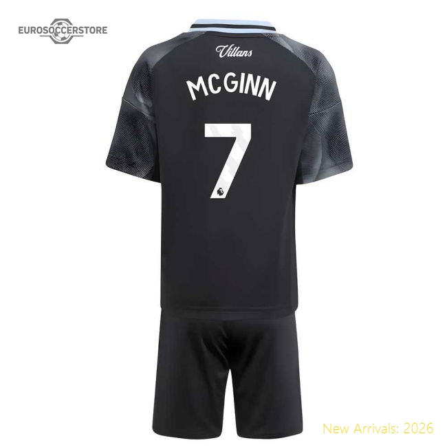 2025-2026 Aston Villa Away Mini Kit (McGinn 7)-Football Jersey Hub