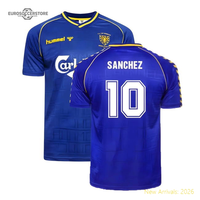 Wimbledon 1988-1989 Home Shirt Sanchez 10 Fan Training Wear Blue Adults-Football Jersey Hub