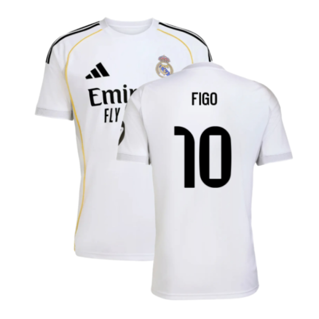 2025-2026 Real Madrid Home Shirt (Figo 10)-Football Jersey Hub