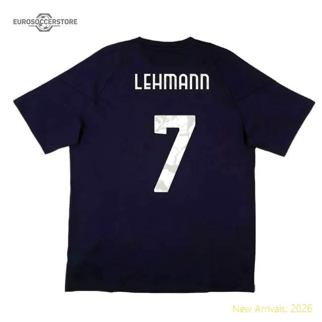 2024-2025 Juventus Training Tee (Navy) (Lehmann 7)-Football Jersey Hub