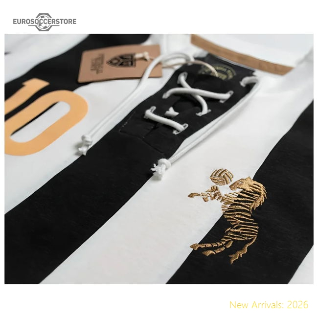 Turin Del Piero Retro Shirt with Laces La Zebra-Football Jersey Hub