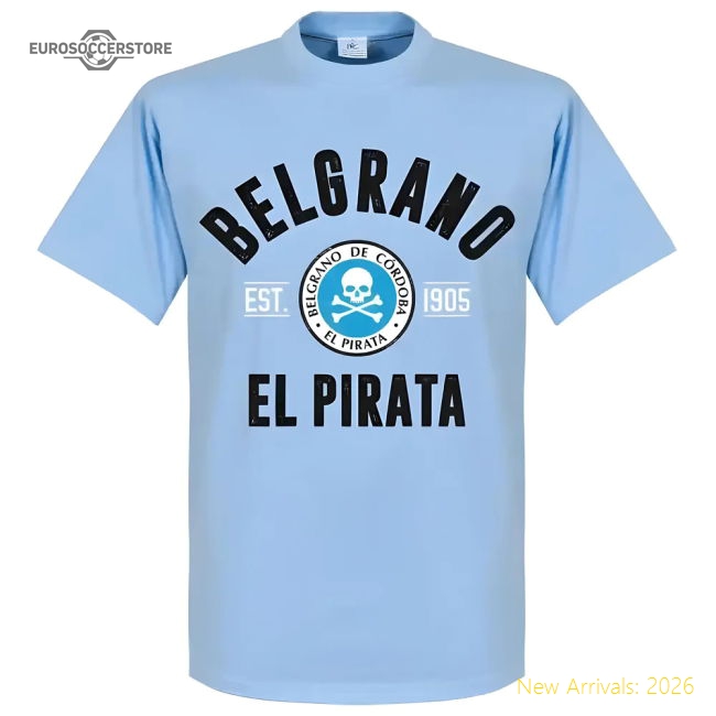 Belgrano Cordoba Established T-Shirt - Sky-Football Jersey Hub
