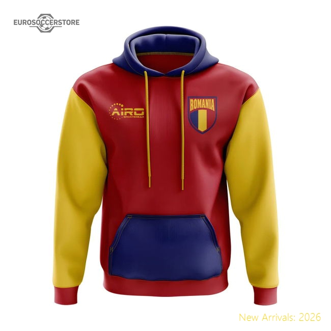 Romania Concept Country Football Hoody (Red)-Football Jersey Hub