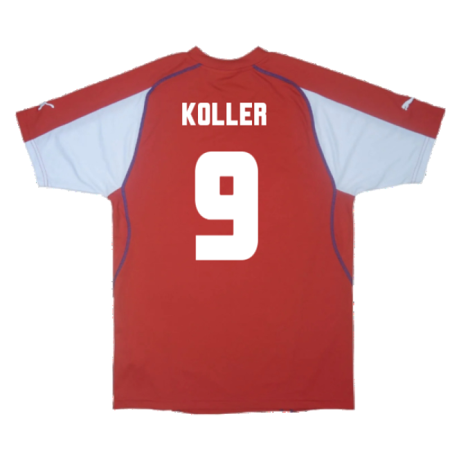 Czech Republic 2003-04 Home Shirt ((Excellent) XL) (Koller 9)-Football Jersey Hub