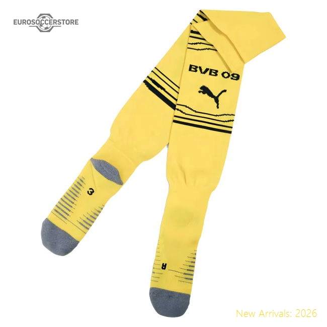 2025-2026 Borussia Dortmund Home Socks (Yellow)-Football Jersey Hub