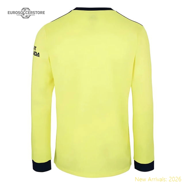 Arsenal 2021-2022 Long Sleeve Away Shirt-Football Jersey Hub