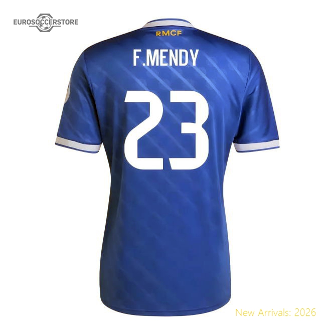 2025-2026 Real Madrid Third Shirt (F.Mendy 23)-Football Jersey Hub