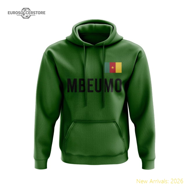Bryan Mbeumo Cameroon Name Hoody (Green)-Football Jersey Hub