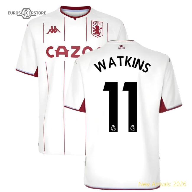 2021-2022 Aston Villa Away Shirt (WATKINS 11)-Football Jersey Hub