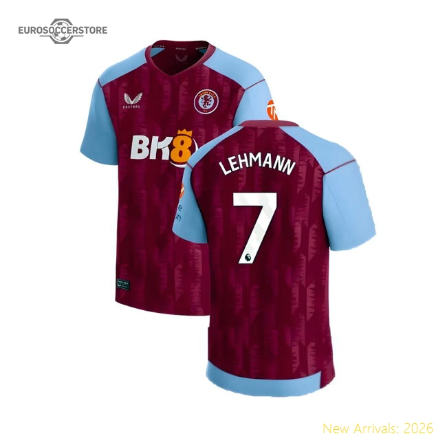 2023-2024 Aston Villa Home Shirt (Lehmann 7)-Football Jersey Hub