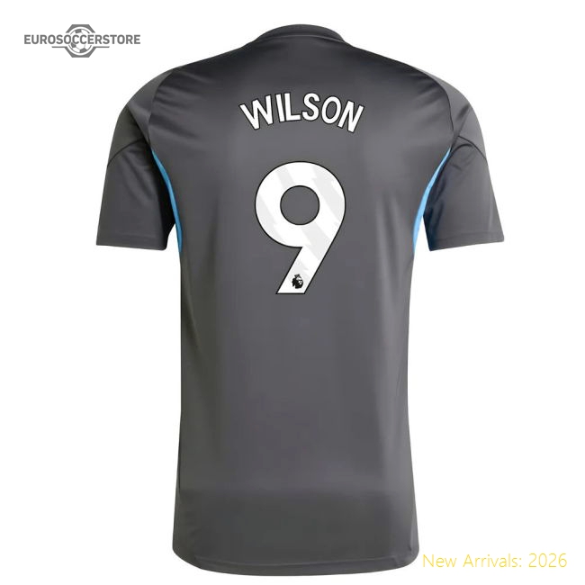 2025-2026 Newcastle Training Shirt (Grey) (Wilson 9)-Football Jersey Hub