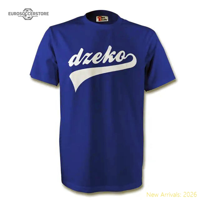 Eden Dzeko Bosnia Signature Tee (blue) - Kids-Football Jersey Hub