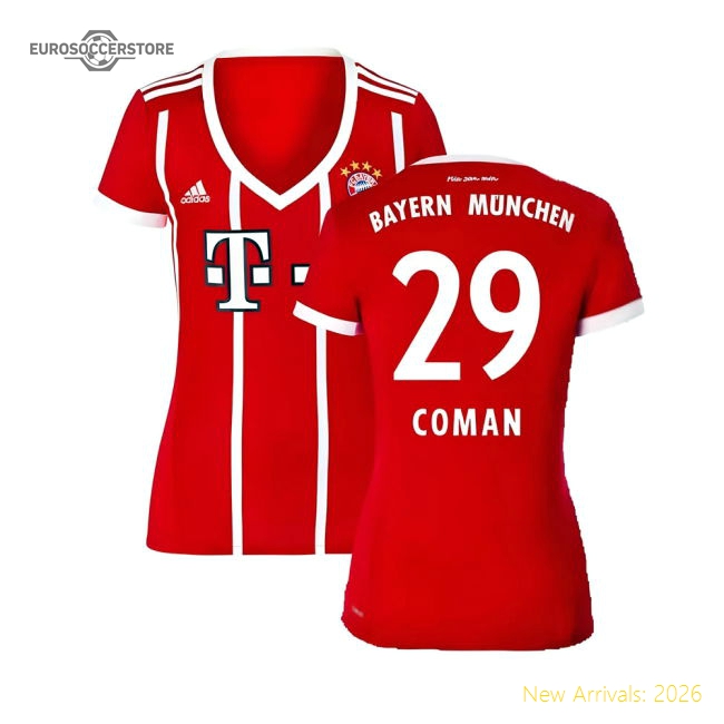Bayern Munich 2017-18 Womens Home Shirt (XL) ((Excellent) XL) (Coman 29)-Football Jersey Hub