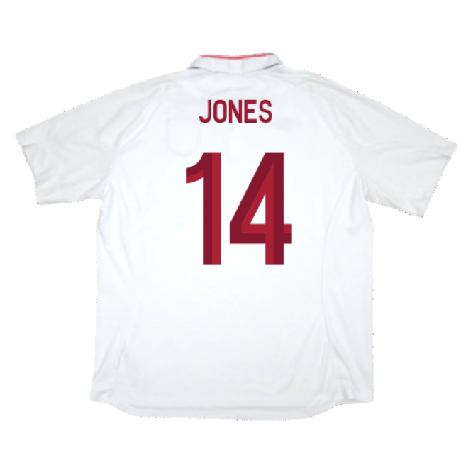 England 2012-13 Home Shirt (Good) (Jones 14)-Football Jersey Hub