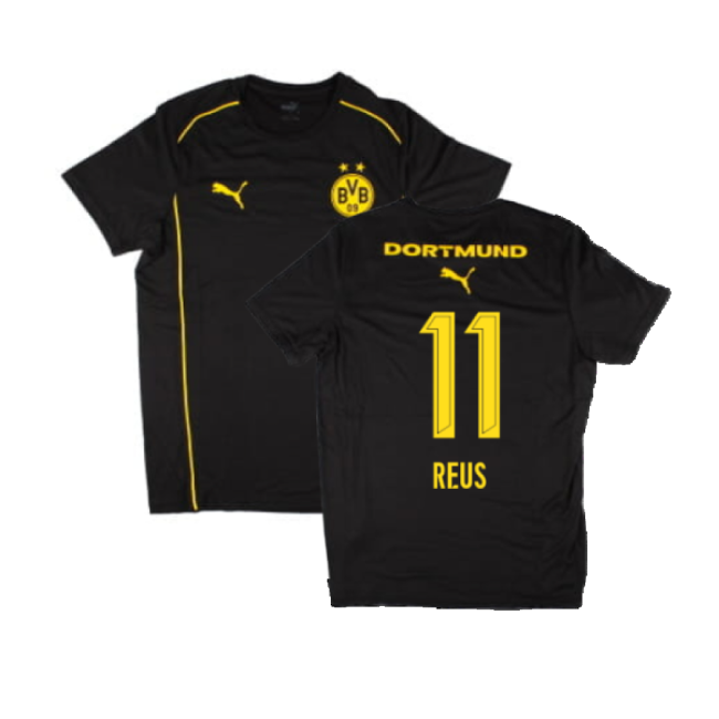 2024-2025 Borussia Dortmund Casuals Tee (Black) (Reus 11)-Football Jersey Hub