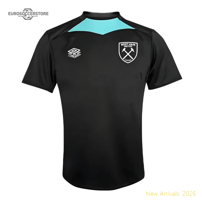 2024-2025 West Ham Training Jersey (Black) - Kids-Football Jersey Hub