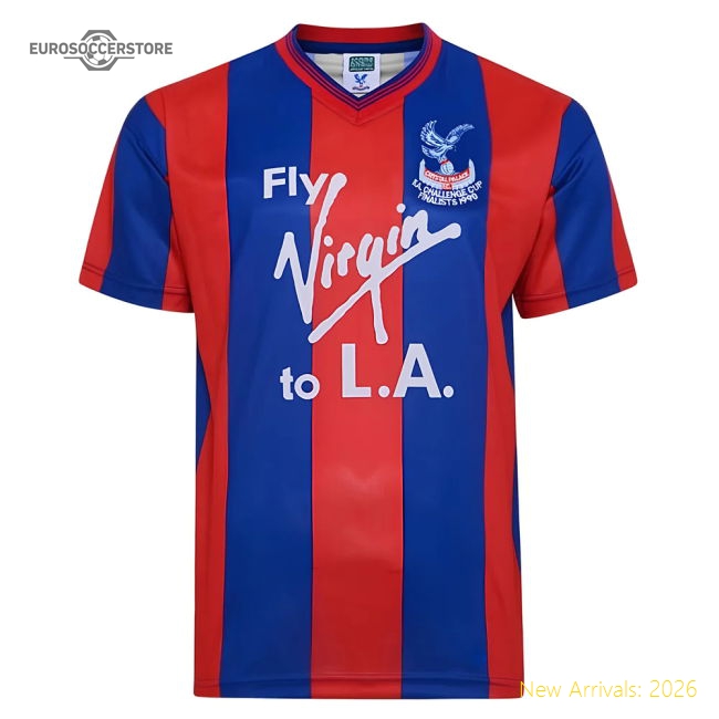 Score Draw Crystal Palace 1990 FA Cup Final Retro Football Shirt (Zaha 11)-Football Jersey Hub