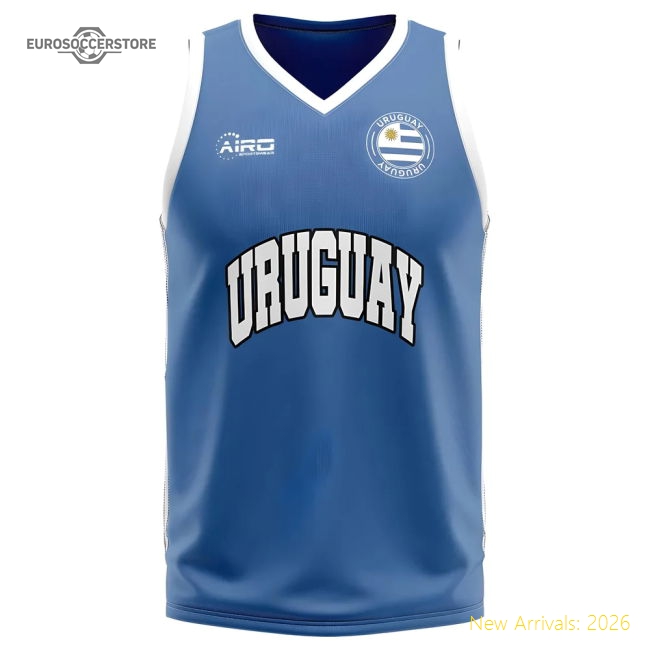 Uruguay Home Concept Basketball Shirt-Football Jersey Hub