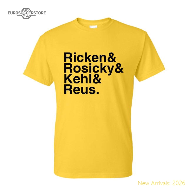 Borussia Dortmund Football Legends T-shirt (yellow)-Football Jersey Hub