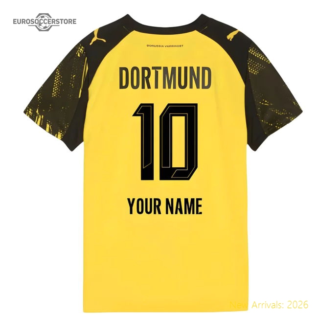 2025-2026 Borussia Dortmund Home Shirt (Kids) (Your Name)-Football Jersey Hub