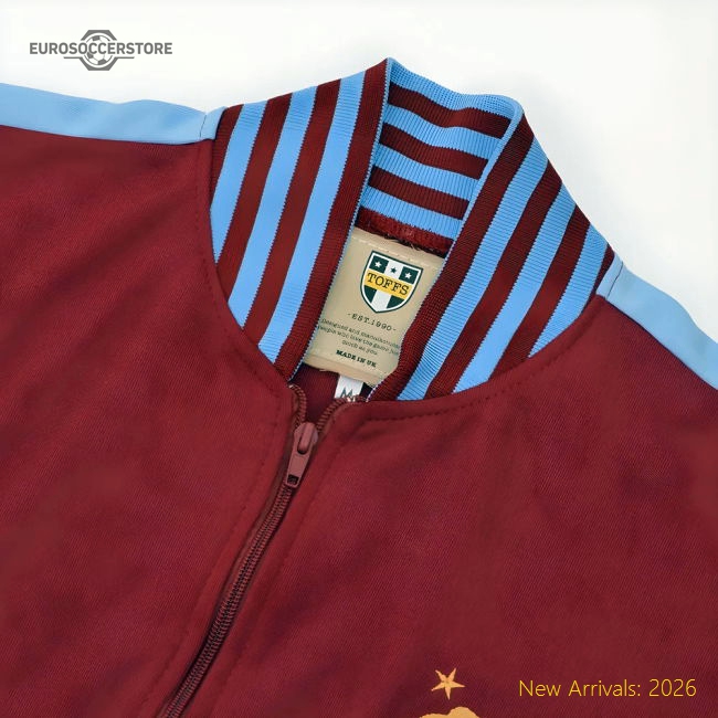 Aston Villa Retro Track Top-Football Jersey Hub