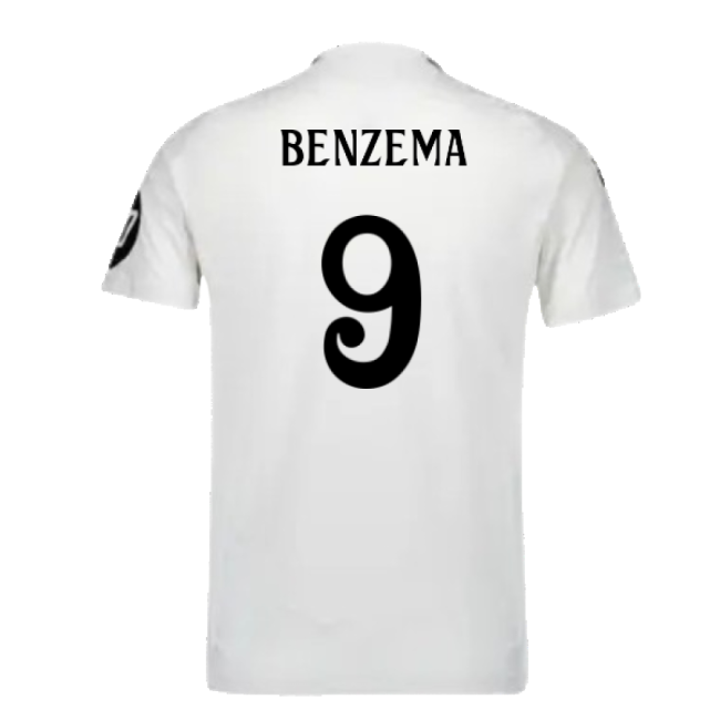 2024-2025 Real Madrid Authentic Home Shirt (Benzema 9)-Football Jersey Hub