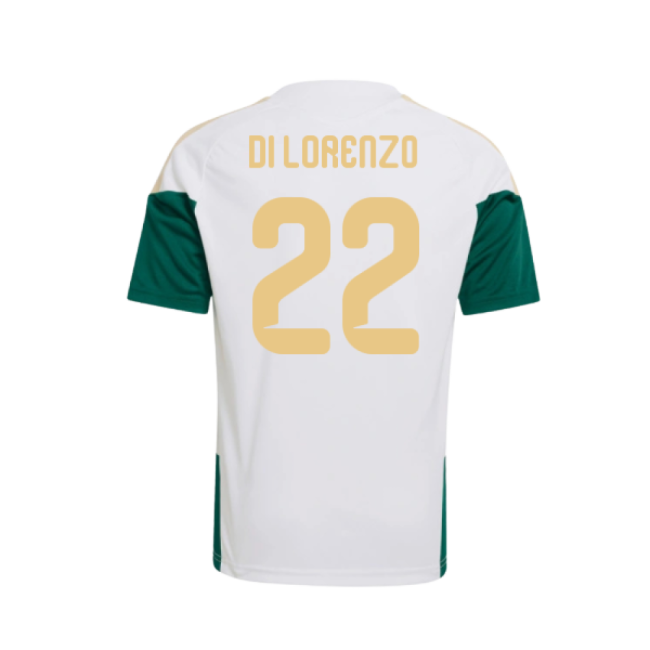 2026-2027 Italy Training Jersey (White) - Kids (Di Lorenzo 22)-Football Jersey Hub