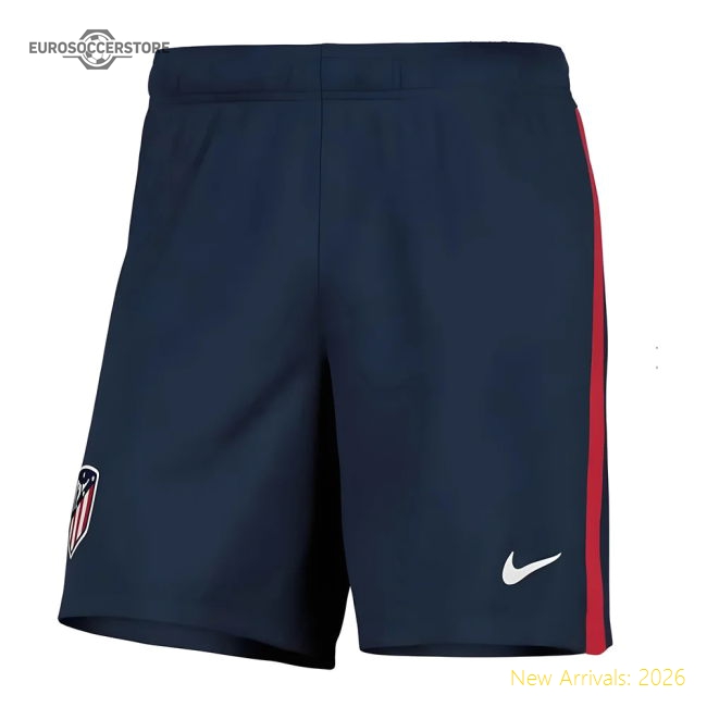 2020-2021 Atletico Madrid Home Nike Football Shorts (Navy)-Football Jersey Hub
