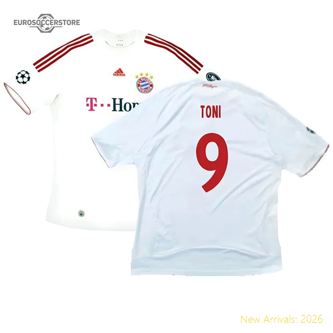 Bayern Munich 2008-09 Third Shirt ((Very Good) XXL) (Toni 9)-Football Jersey Hub