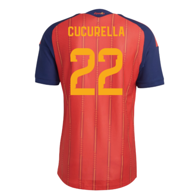 2026-2027 Spain Authentic Home Shirt (Cucurella 22)-Football Jersey Hub