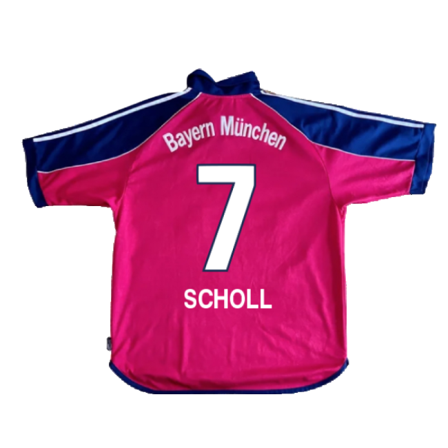 Bayern Munich 1999-01 Home Shirt ((Excellent) S) (Scholl 7)-Football Jersey Hub
