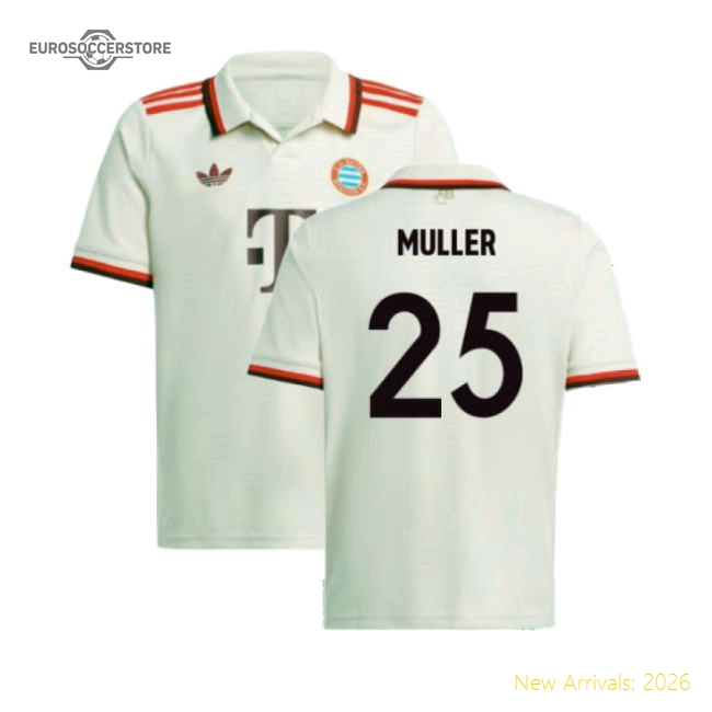 2024-2025 Bayern Munich Third Shirt (Kids) (Muller 25)-Football Jersey Hub
