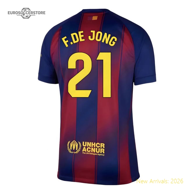 2025-2026 Barcelona Home Shirt (F.De Jong 21)-Football Jersey Hub