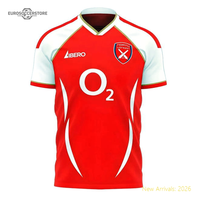 North London Reds 2006 Style Home Concept Shirt (Libero)-Football Jersey Hub