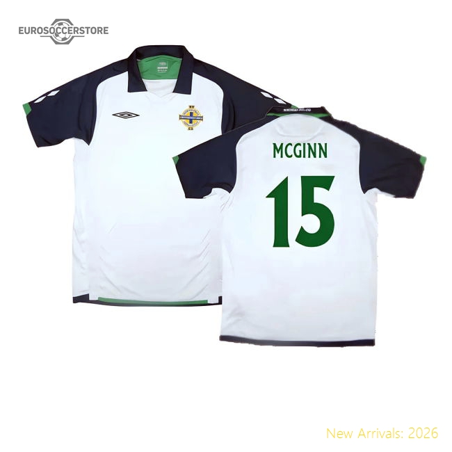 Northern Ireland 2009-10 Away Shirt ((Very Good) XL) (McGinn 15)-Football Jersey Hub