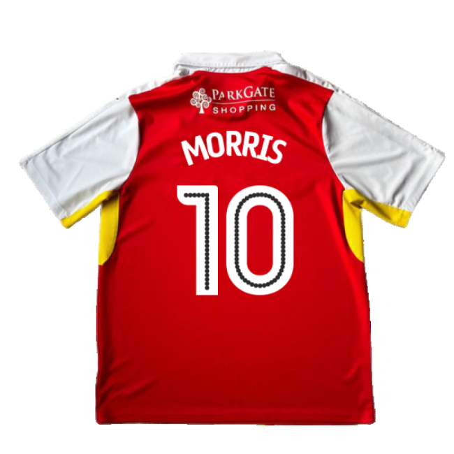 Rotherham 2016-17 Home Shirt ((Good) XL) (Morris 10)-Football Jersey Hub
