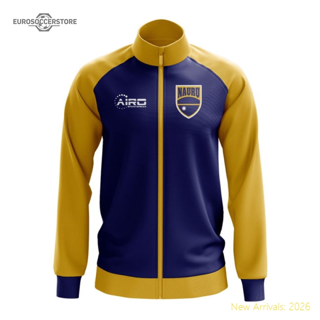Nauru Concept Football Track Jacket (Navy)-Football Jersey Hub