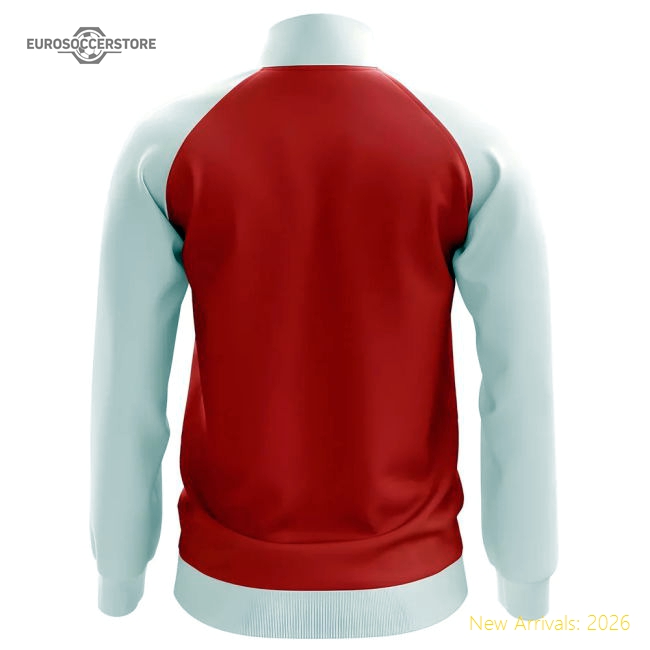 Croatia Concept Football Track Jacket (Red)-Football Jersey Hub
