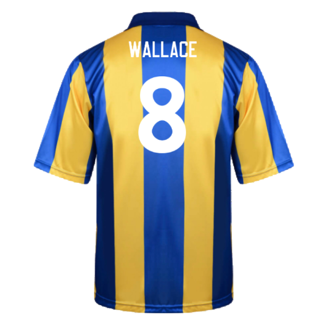 Leeds United 1993-1994 Away Shirt (XL) (Very Good) (Wallace 8)-Football Jersey Hub