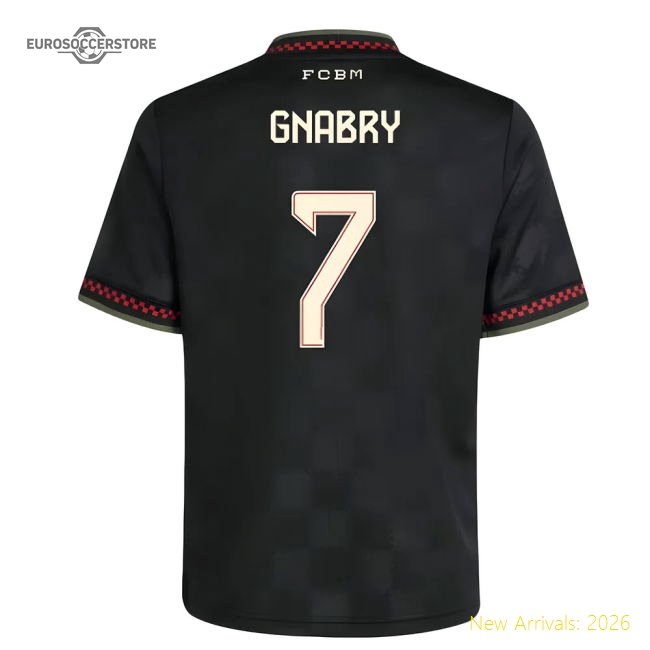 2025-2026 Bayern Munich Third Shirt (Kids) (Gnabry 7)-Football Jersey Hub